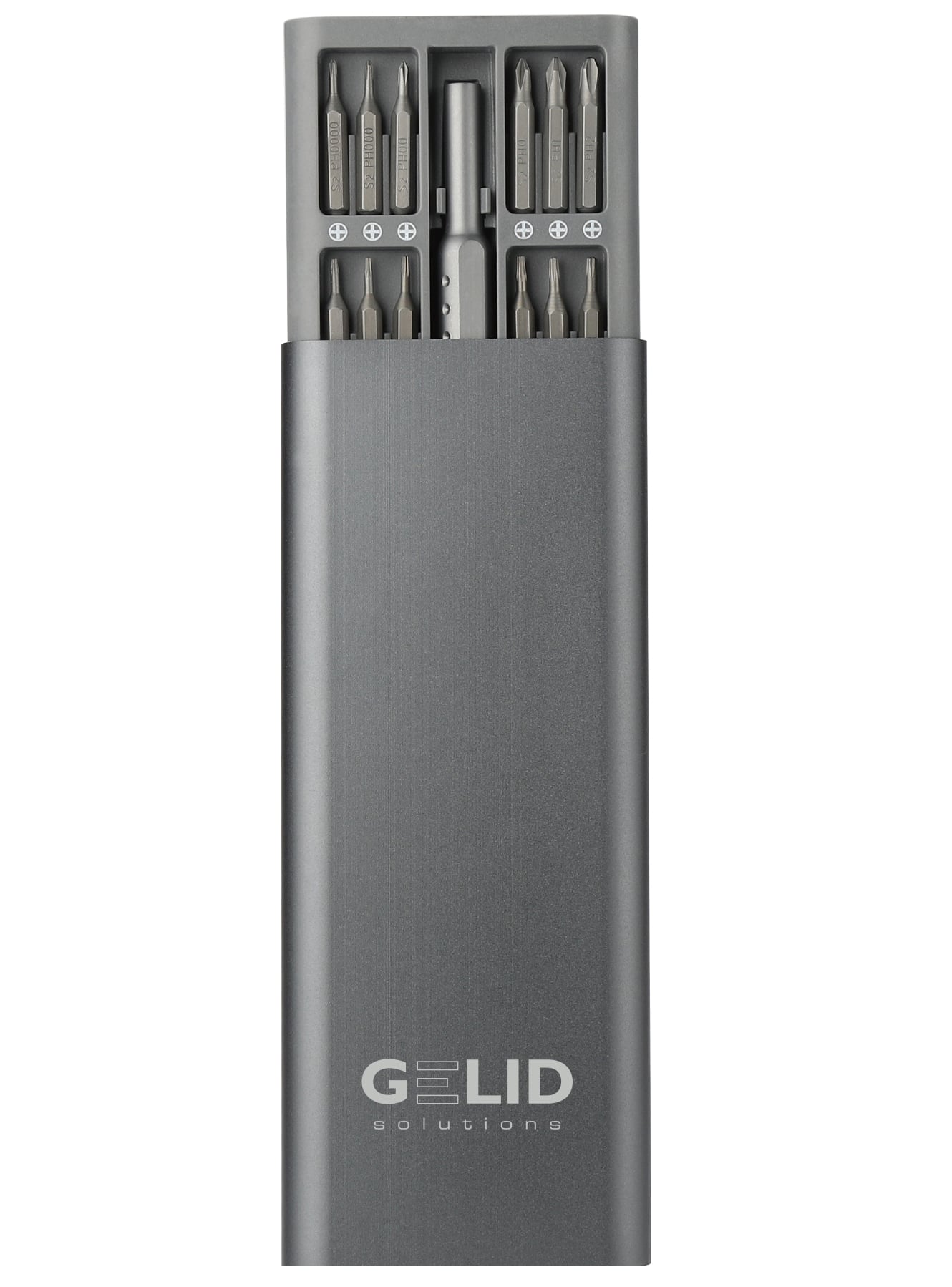 Set Astuccio in Alluminio Cacciavite di Precisione a 48 Punte Intercambiabili - Gelid Solutions I-TOOL-SC48