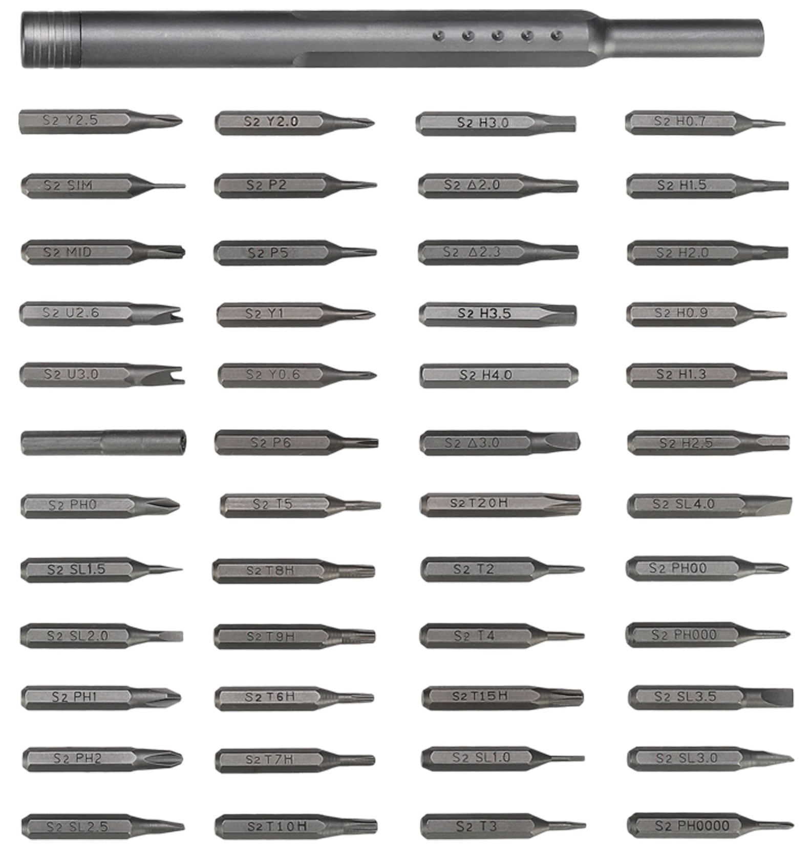 Set Astuccio in Alluminio Cacciavite di Precisione a 48 Punte Intercambiabili - Gelid Solutions I-TOOL-SC48