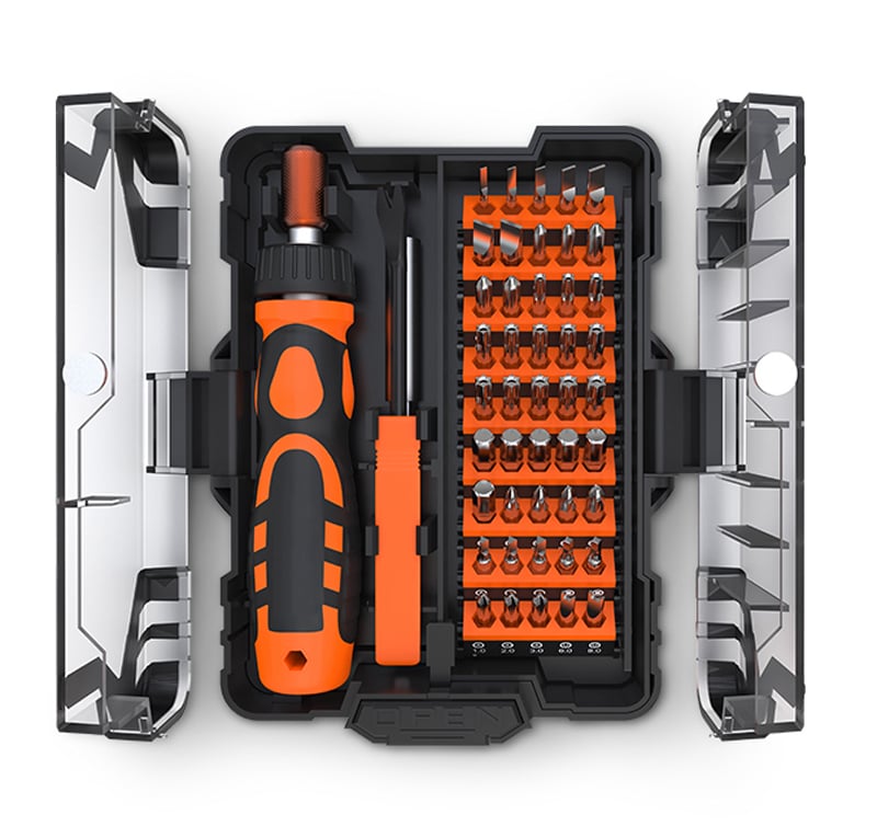 Kit Valigetta 48 in 1 Cacciavite, Punte - Techly NP I-TOOL-SC48TY