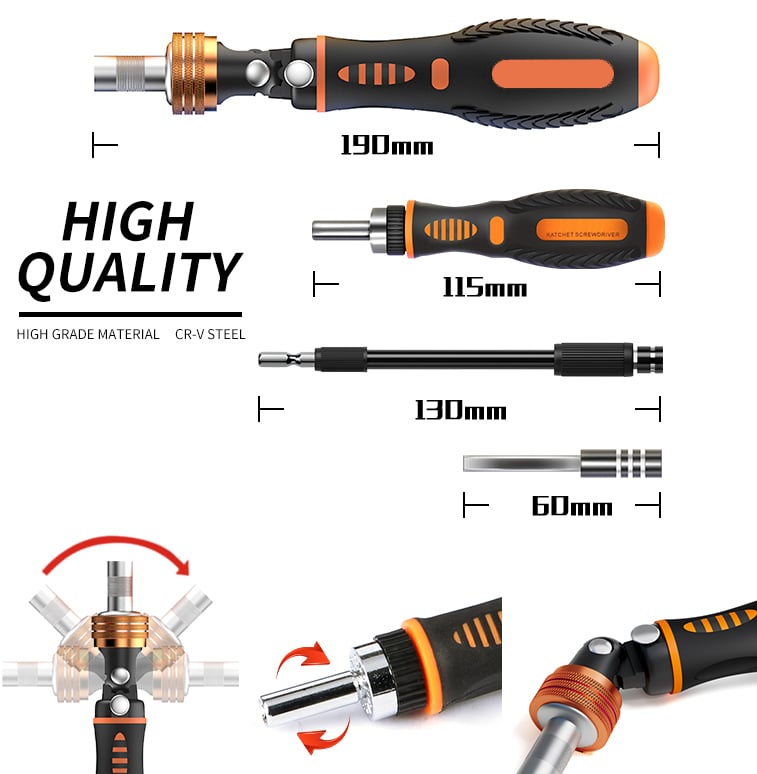 Kit Valigetta 69 pezzi Cacciaviti Bussole e Punte Professionali - Techly NP I-TOOL-SC69