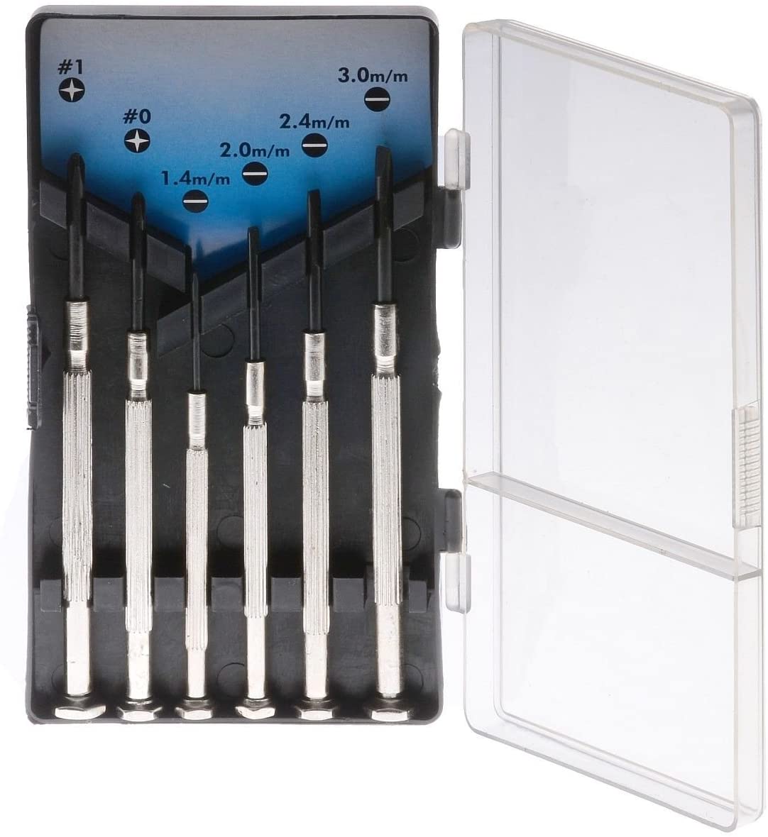 Valigetta di 6 Cacciaviti a Taglio e Phillips - Logilink I-TOOL-SC6L