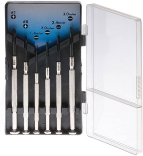 Set di 6 Cacciaviti a Taglio e Phillips per Rete - Logilink I-TOOL-SC6L