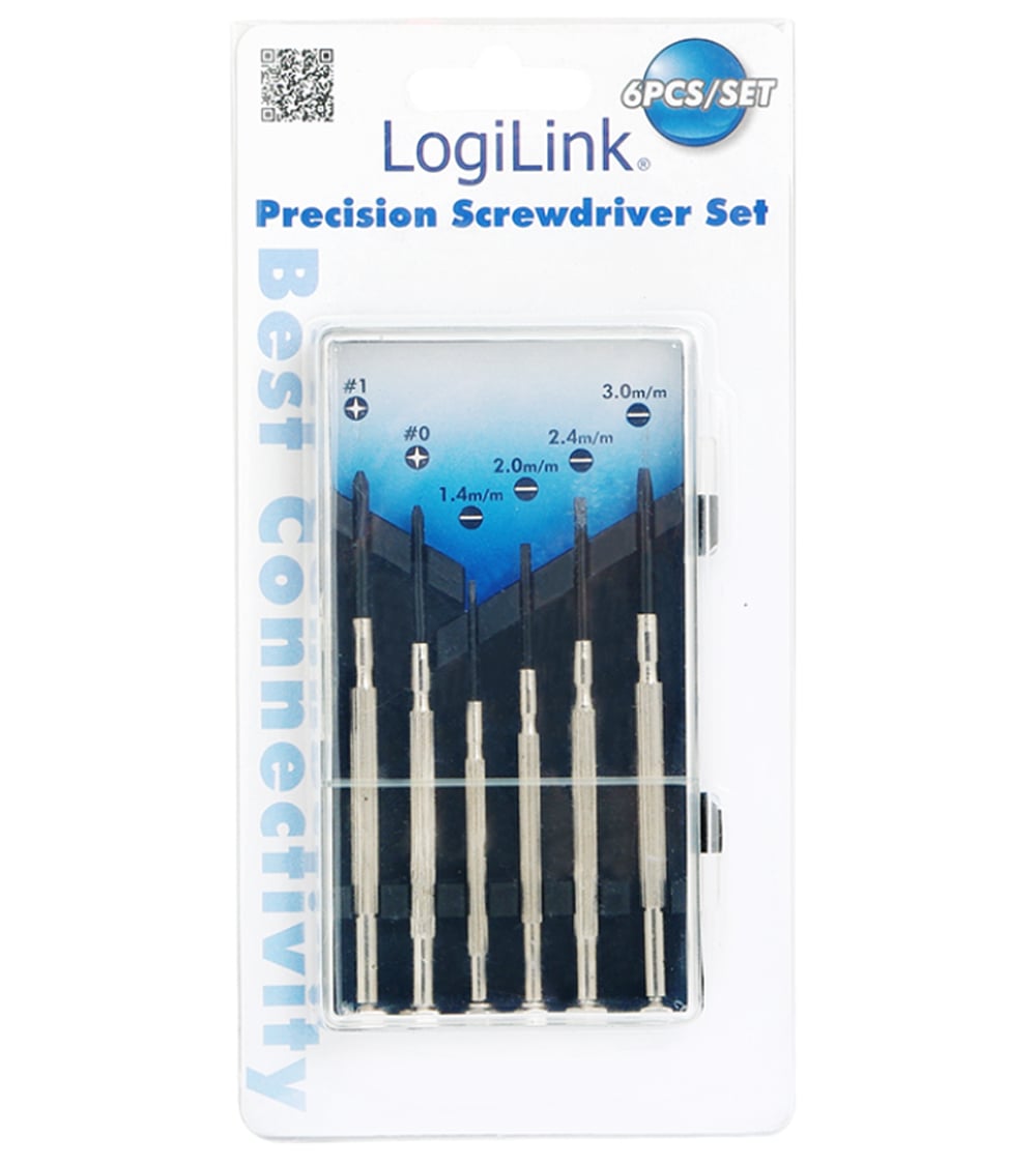 Valigetta di 6 Cacciaviti a Taglio e Phillips - Logilink I-TOOL-SC6L