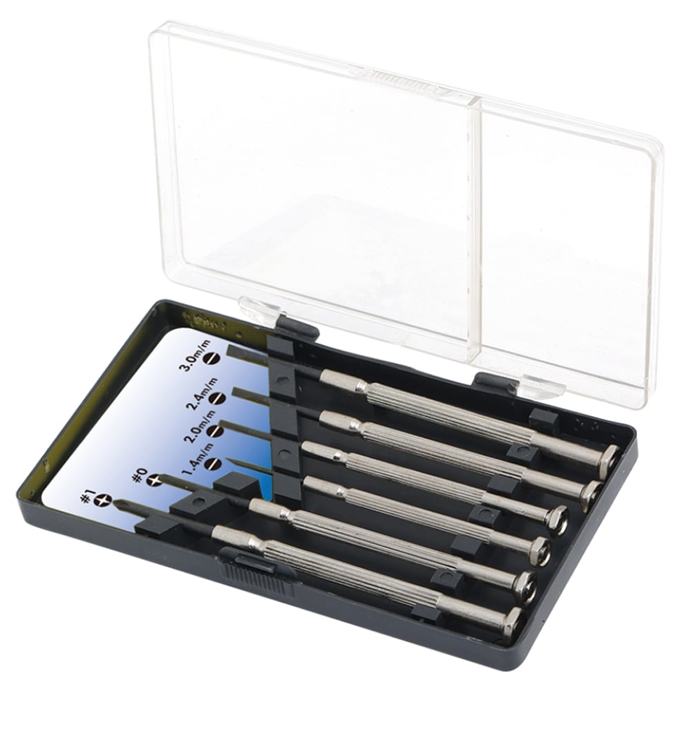 Valigetta di 6 Cacciaviti a Taglio e Phillips - Logilink I-TOOL-SC6L