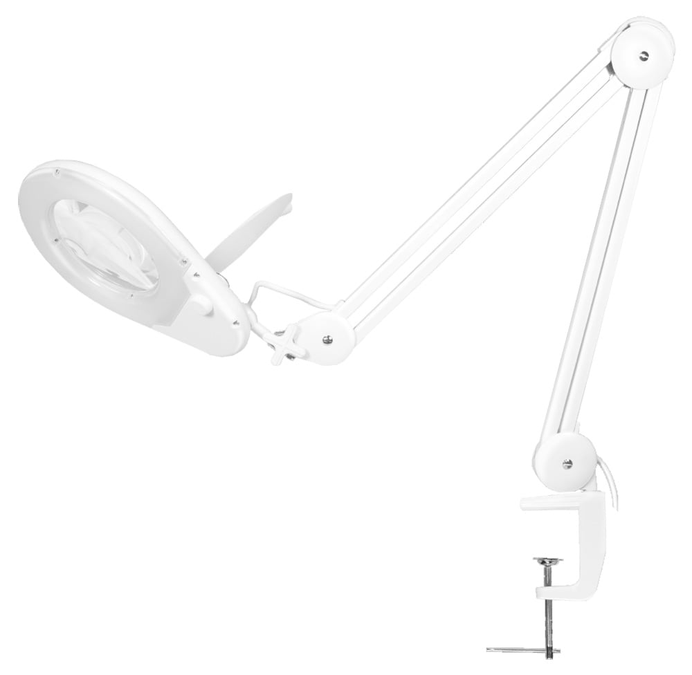 Lampada LED con Lente d'ingrandimento a 5 Diottrie Attacco a Morsetto - Logilink I-TOOL-SD-058