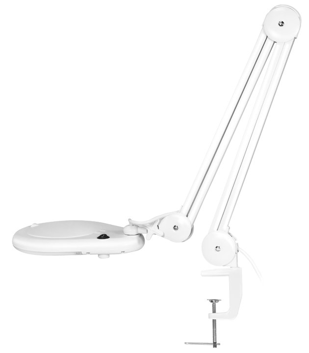 Lampada LED con Lente d'Ingrandimento 5 Diottrie Attacco a Morsetto - Logilink I-TOOL-SD-058