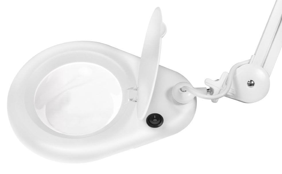 Lampada LED con Lente d'ingrandimento a 5 Diottrie Attacco a Morsetto - Logilink I-TOOL-SD-058
