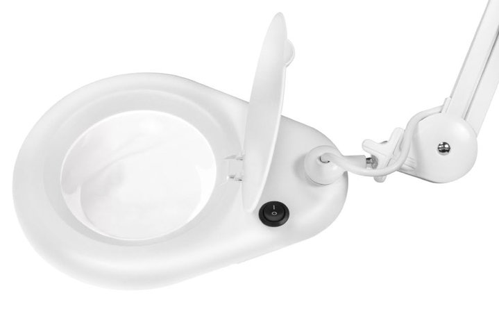 Lampada LED con Lente d'Ingrandimento 5 Diottrie Attacco a Morsetto - Logilink I-TOOL-SD-058