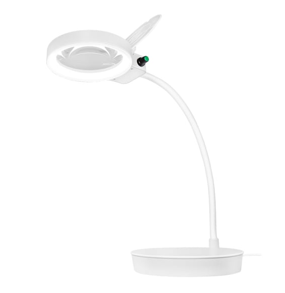 Lampada LED da Tavolo con Lente d'ingrandimento a 8 e 36 Diottrie Dimmerabile - Logilink I-TOOL-SD-067