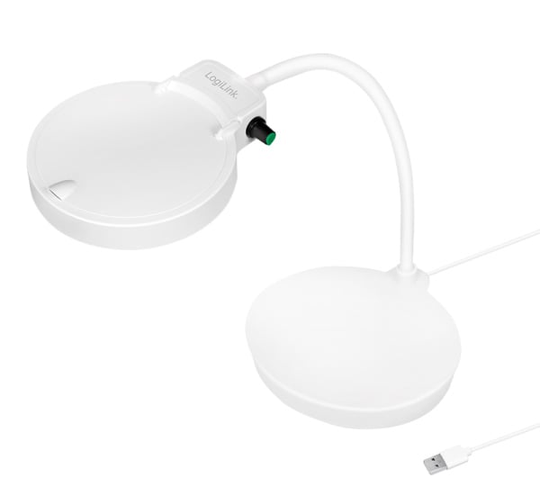 Lampada LED da Tavolo con Lente d'ingrandimento a 8 e 36 Diottrie Dimmerabile - Logilink I-TOOL-SD-067