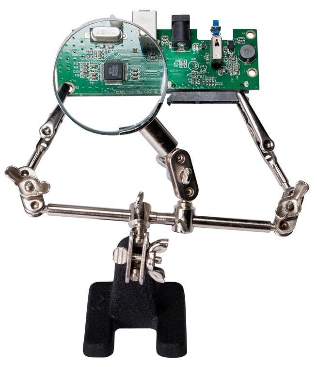 Bracci di supporto per stagnare con lente - Logilink I-TOOL-SD-199