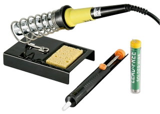 Soldering Kit 4 pieces, with 30 Watt Soldering Iron - Goobay I-TOOL-SD-213