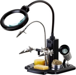 Kit per Saldatura con Lampada LED e Lente Ingrandimento 3x - Techly I-TOOL-SD-241TY
