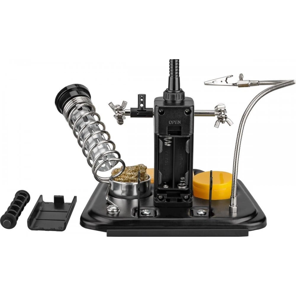 Kit per Saldatura con Lampada LED e lente ingrandimento - Techly I-TOOL-SD-241TY