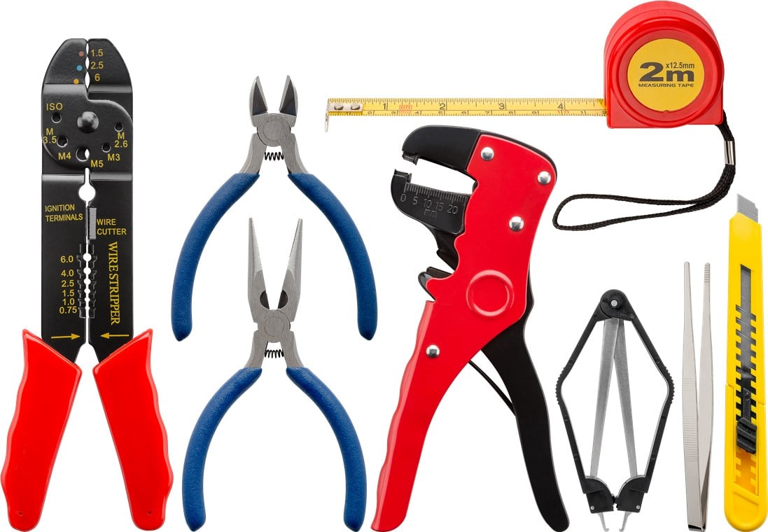 Kit Valigetta di 20 Attrezzi con Set di Saldatura in Pratica Custodia - Goobay I-TOOL-SD-243