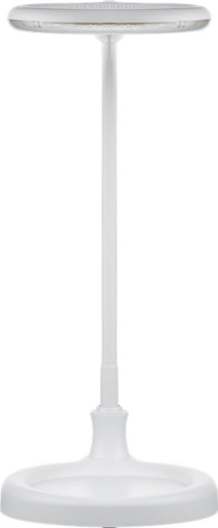 Lampada LED con Lente d'ingrandimento Base di Appoggio e Clip da Tavolo 6W Bianco - Goobay I-TOOL-SD-359