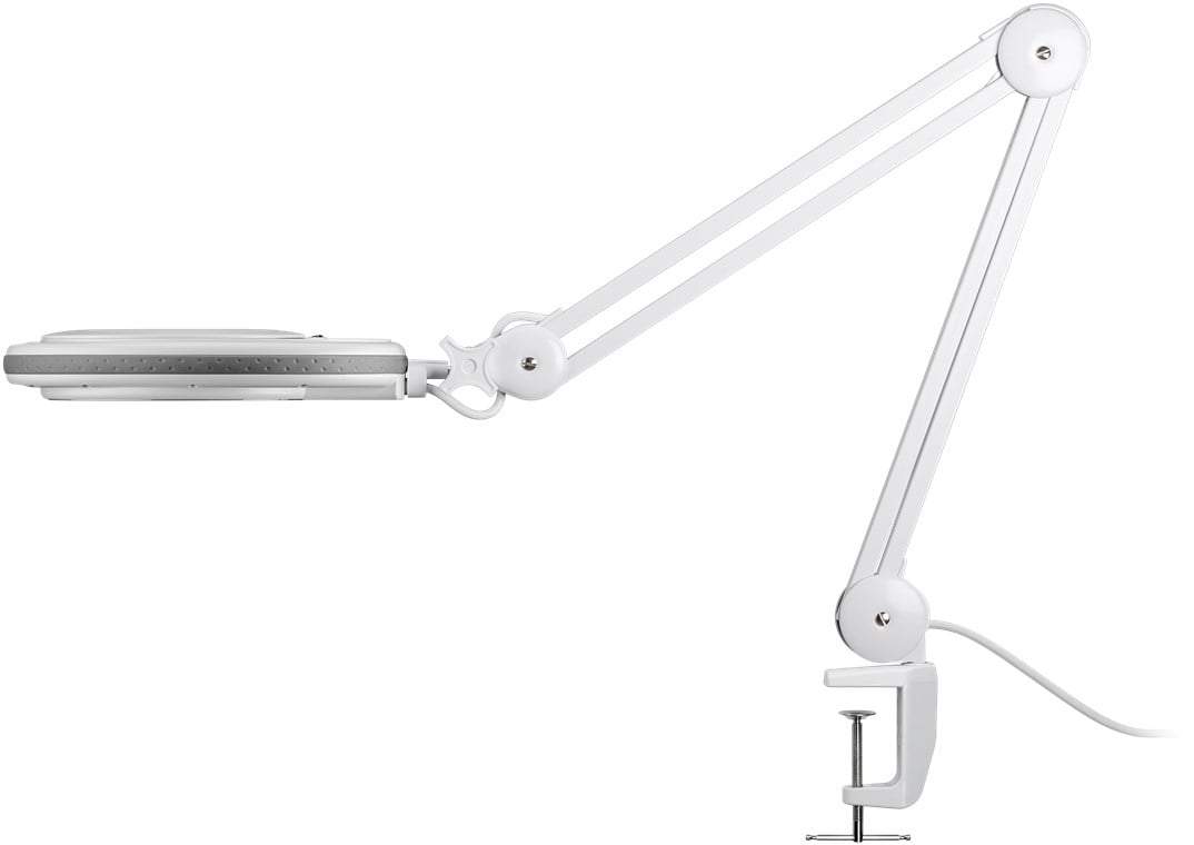 Lampada LED con Lente d'ingrandimento a 3 Diottrie 8W Attacco a Morsetto - Goobay I-TOOL-SD-650