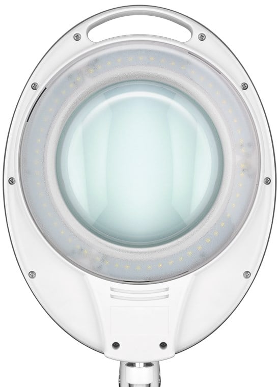 Lampada LED con Lente d'ingrandimento a 3 Diottrie 8W Attacco a Morsetto - Goobay I-TOOL-SD-650
