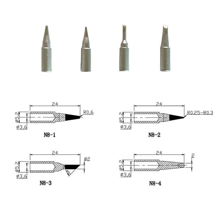 Soldering Tip Set for Station I-TOOL-SD-8961A - Techly I-TOOL-SD-8961TIP
