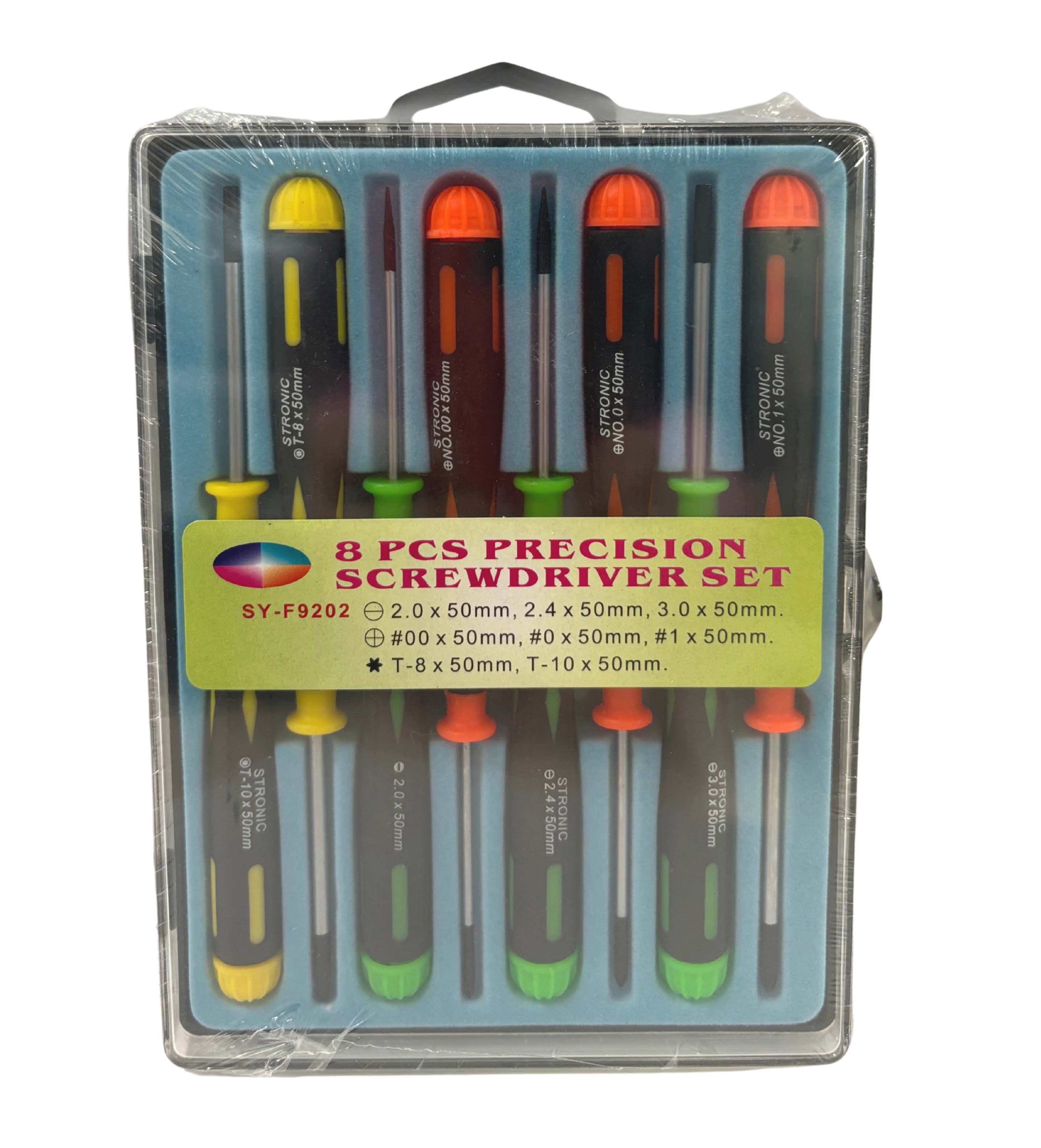 Set of 8 Precision Screwdrivers Slotted Cross Torx - Manhattan I-TOOL-SD-9204