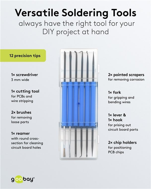 Set Valigetta Utensili per Saldatura - Goobay I-TOOL-SD-992