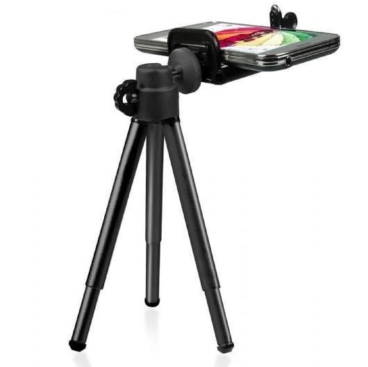 Treppiede Portatile Universale per Smartphone e Fotocamere - Techly I-TRIPOD-UN