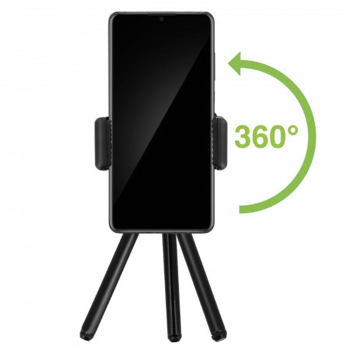 Treppiede Portatile Universale per Smartphone e Fotocamere - Techly I-TRIPOD-UN
