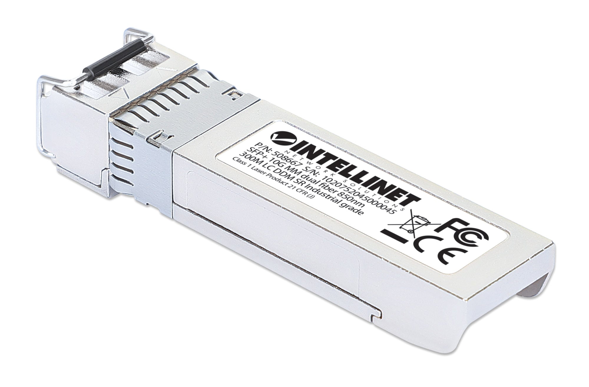Transceiver SFP+ Fibra Ottica Multimodale LC Duplex 10GBase-SR - Intellinet I-TX-MGBIC-10GMIND