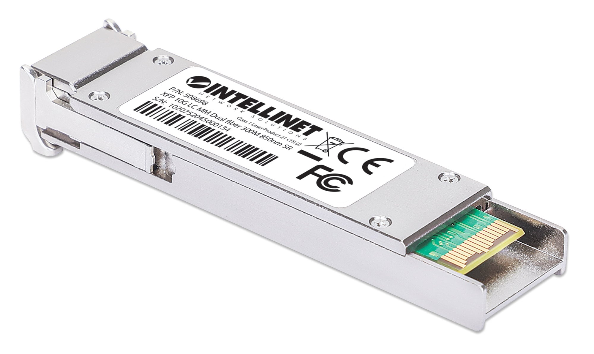Transceiver XFP Fibra Ottica Multimodale LC Duplex 10GBase-SR - Intellinet I-TX-MGBIC-10GXFPSR