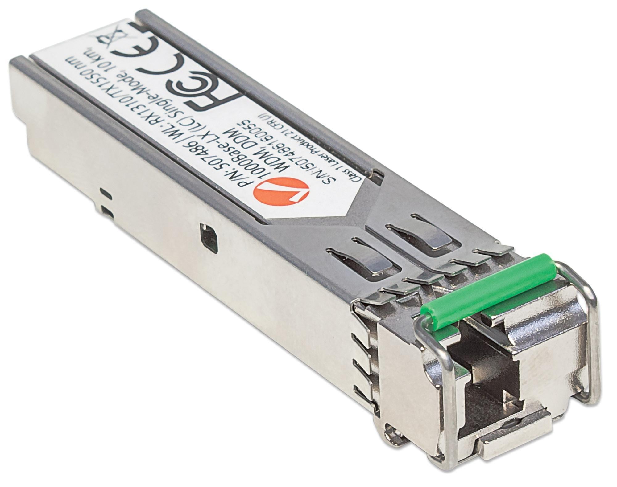 Transceiver Gigabit Fibra Ottica WDM (RX1310/TX1550) Bidirezionale SFP - Intellinet I-TX-MGBIC-WDM1