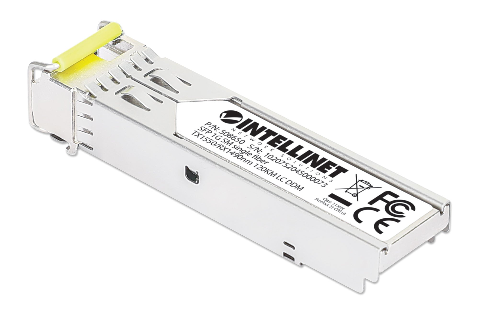 Transceiver SFP Fibra Ottica Monomodale LC 1000Base-BX Bidirezionale WDM - Intellinet I-TX-MGBIC-WDM12B
