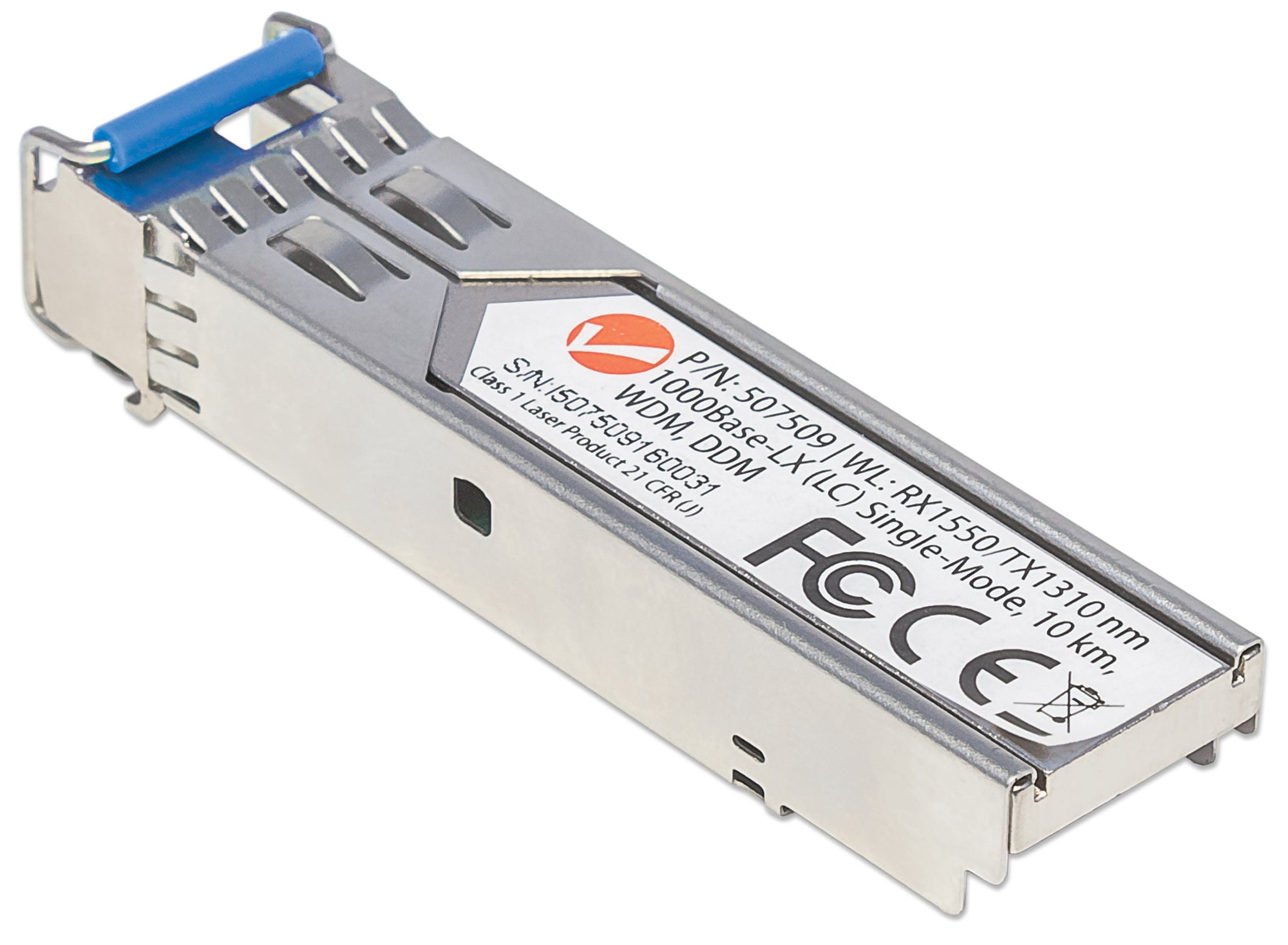 Transceiver Gigabit Fibra Ottica WDM (RX1550/TX1310) Bidirezionale SFP - Intellinet I-TX-MGBIC-WDM2