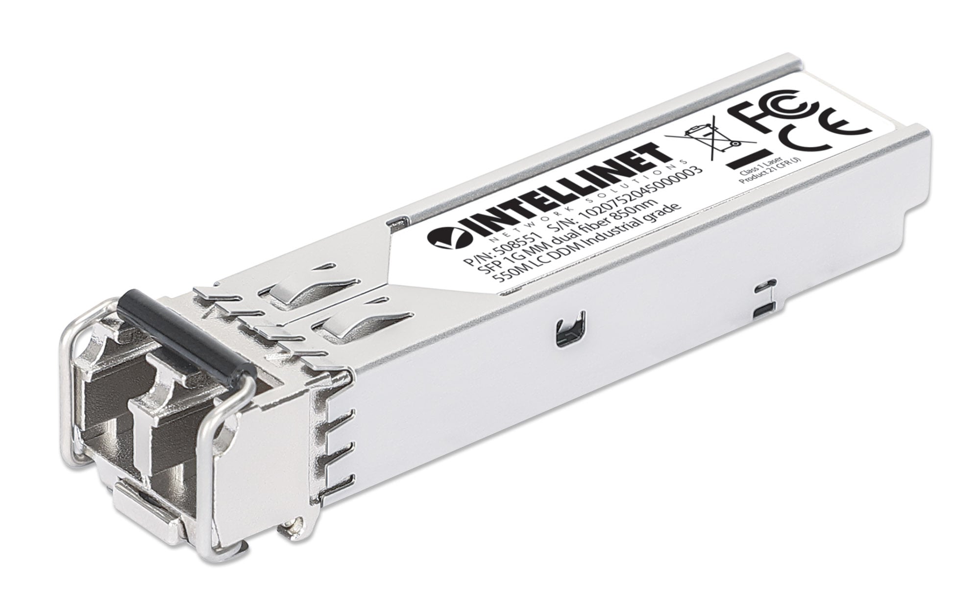 Transceiver Industriale Gigabit Fibra Ottica LC Duplex SFP - Intellinet I-TX-MGBIC006IND