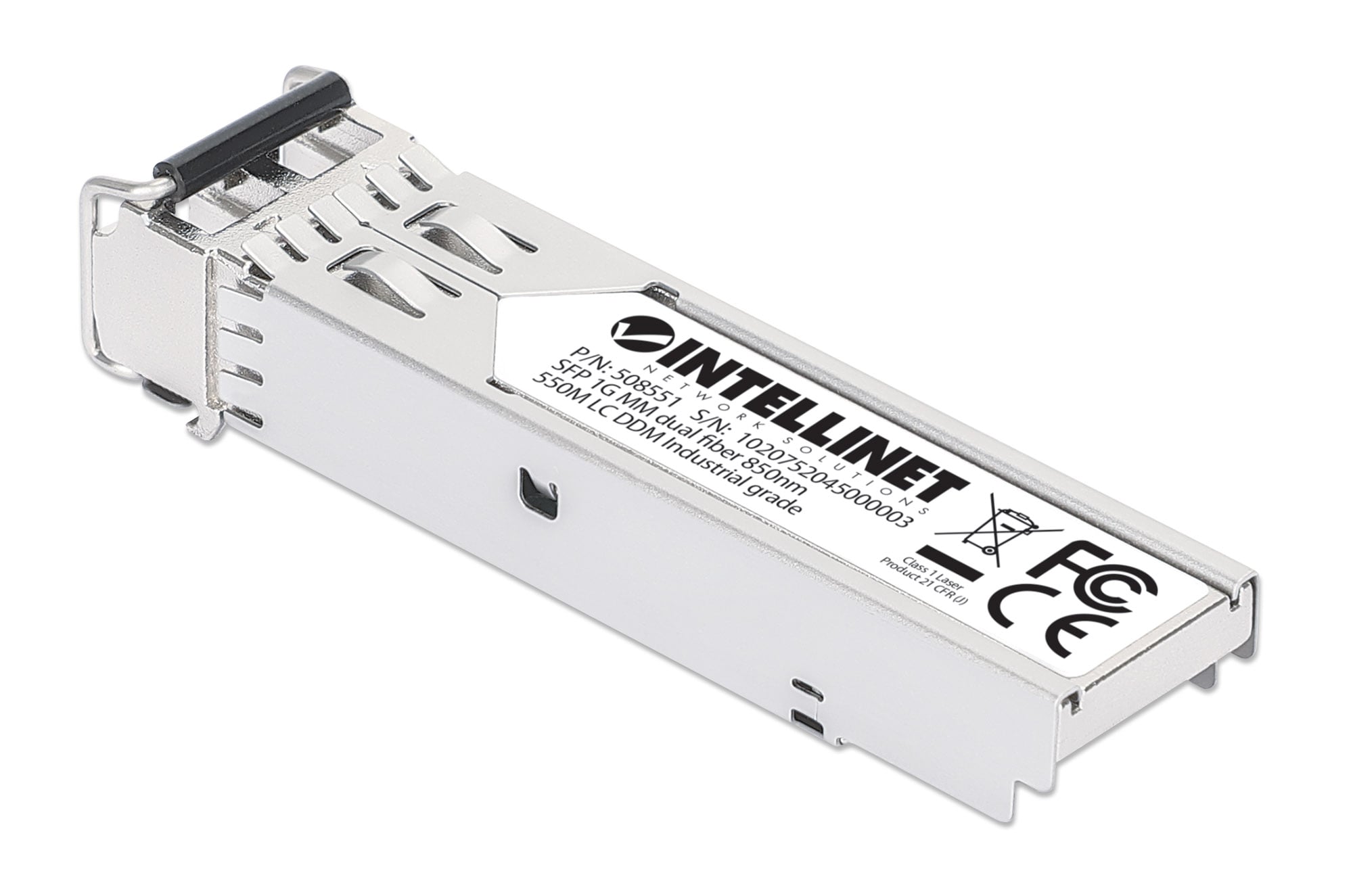 Transceiver Industriale Gigabit Fibra Ottica LC Duplex SFP - Intellinet I-TX-MGBIC006IND