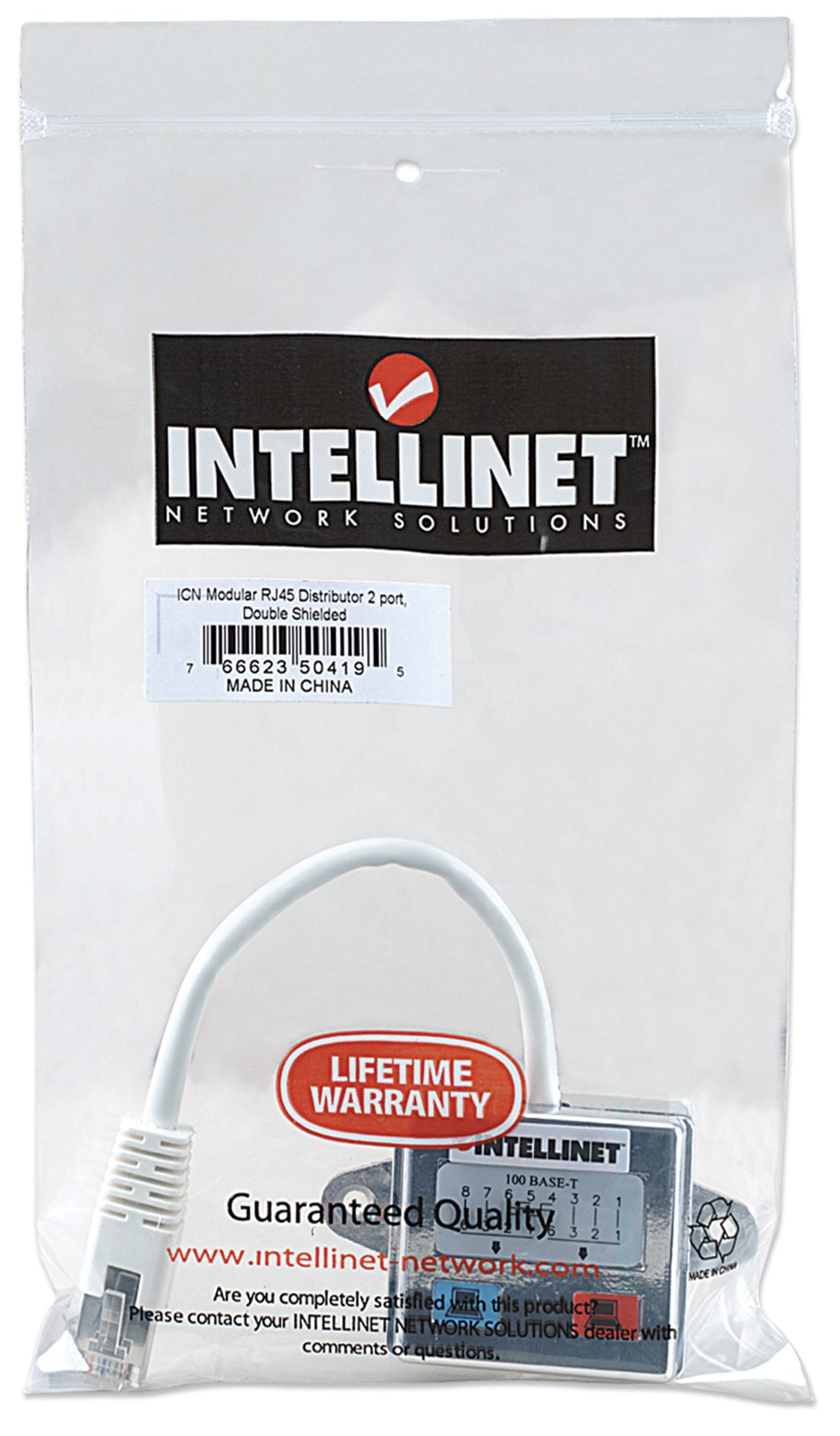 Sdoppiatore di Cavo di rete UTP/FTP Cat5E Cable economizer - Intellinet I-UAD ADAP-C2