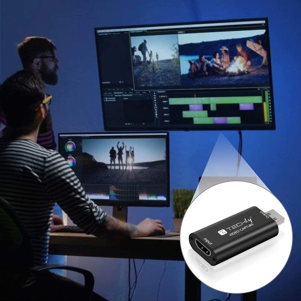 Scheda di Acquisizione Video HDMI 1080P Portatile - Techly I-USB-VIDEO-1080TY
