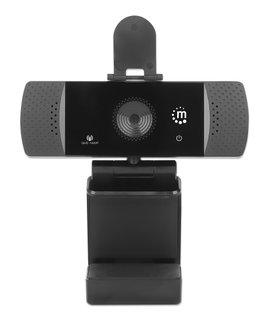 USB QHD 1440p Webcam Noise Cancellation - Manhattan I-WEBCAM-549
