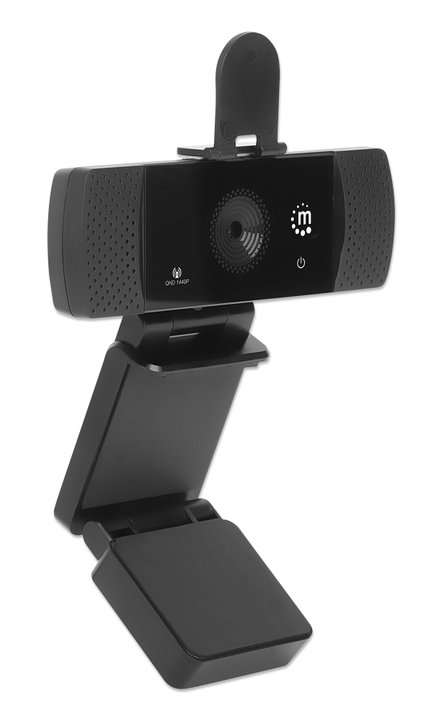 USB QHD 1440p Webcam Noise Cancellation - Manhattan I-WEBCAM-549