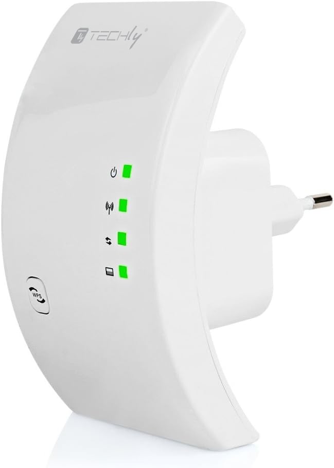 Ripetitore Wireless 300N (Range Extender) con WPS - Techly I-WL-REPEATER