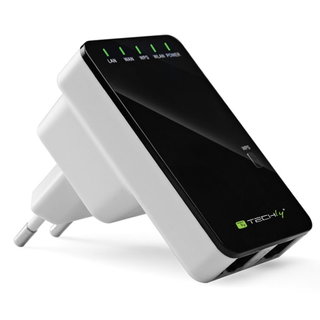 Wireless router repeater 300N wall - Techly I-WL-REPEATER2