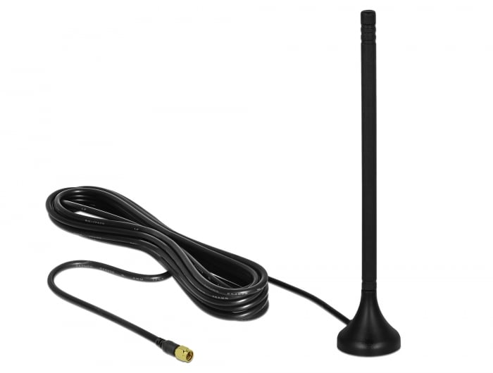 Omnidirectional LTE antenna SMA 3 - 5 dBi 12,5 cm RG- 174 A/U cable - Delock I-WL 2 -ANT 35