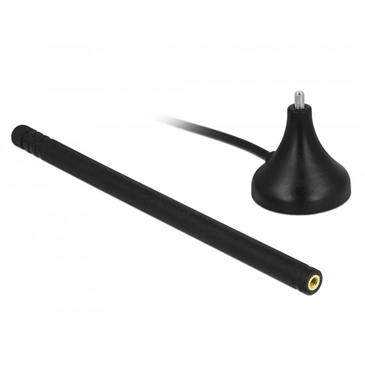 Antenna LTE omnidirezionale fissa SMA 3-5 dBi 12.5 cm cavo RG-174 A/U 3 m - Delock I-WL2-ANT35