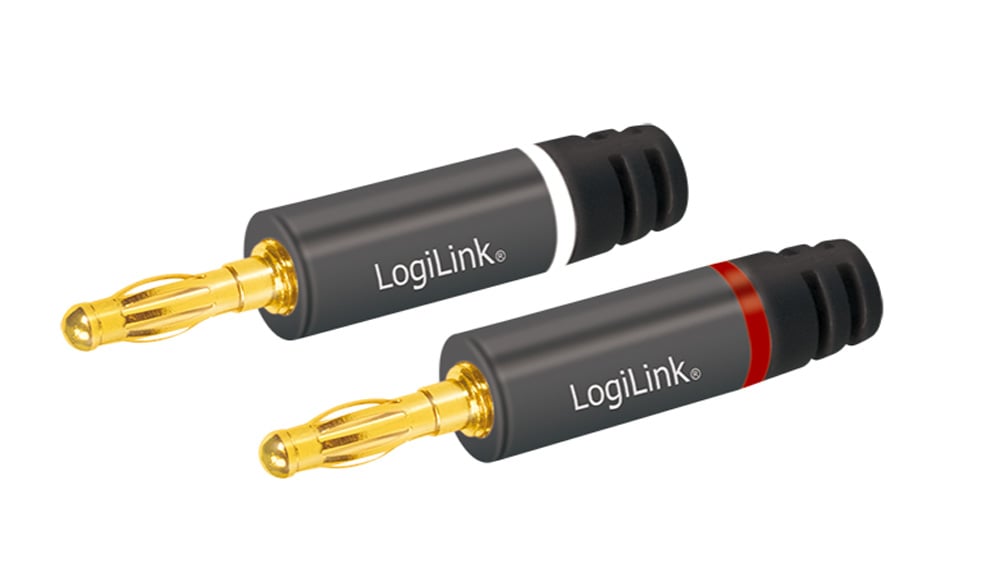 Spina a Banana 2 coppie (2x2 connettori) - Logilink IADAP 25-SB-G4