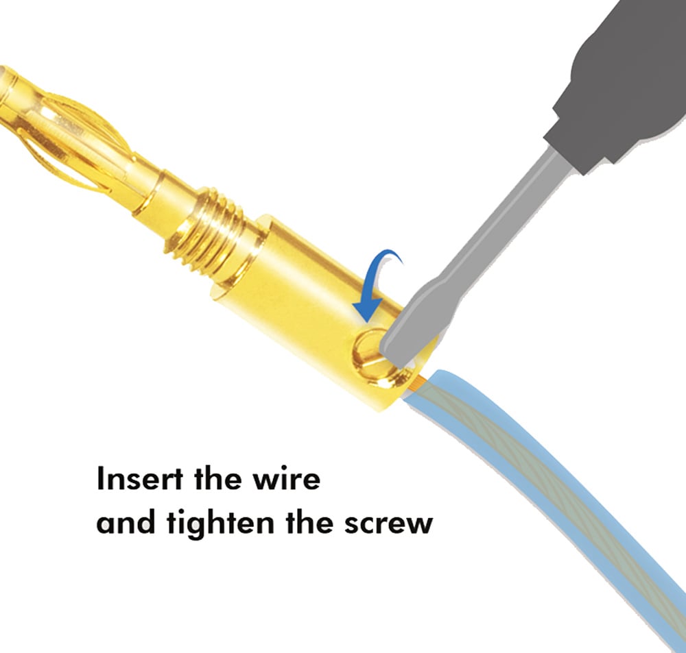 Spina a Banana 2 coppie (2x2 connettori) - Logilink IADAP 25-SB-G4
