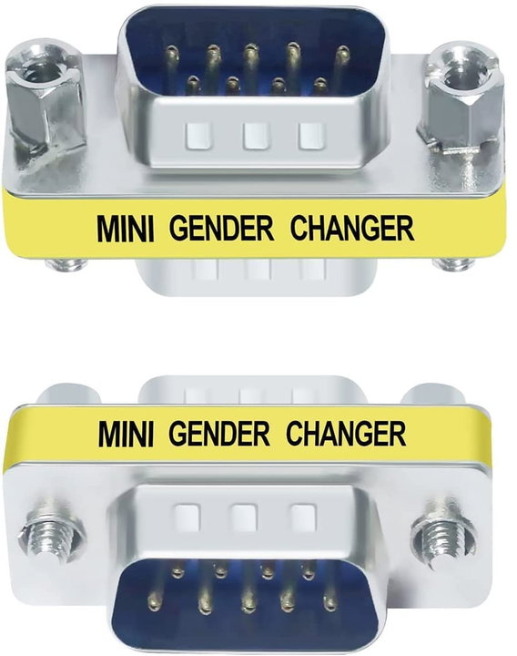 Mini Gender Changer Standard DB 9 Pin M/M - Manhattan IADAP 734-09