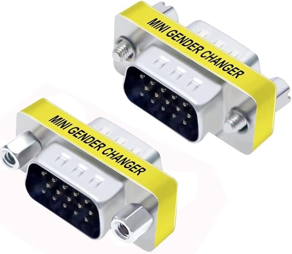 Mini Gender Changer VGA DB 15 Poli HD M/M - Manhattan IADAP 734 - 15 HD