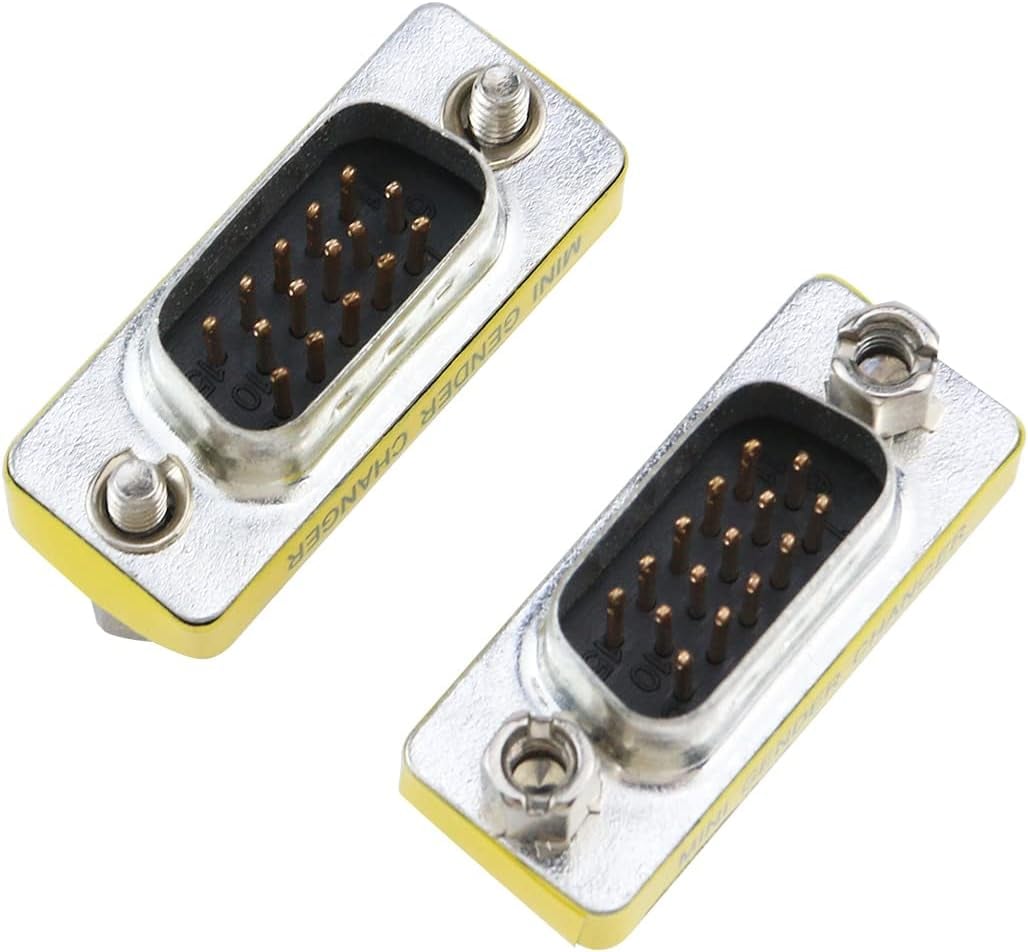 Mini Gender Changer VGA DB 15 Poli HD M/M - Manhattan IADAP 734 - 15 HD