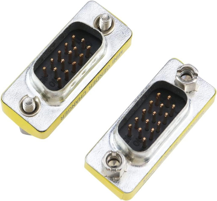 Mini Gender Changer VGA DB 15 Pin HD M/M - Manhattan IADAP 734-15HD