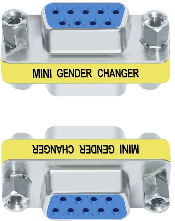 Mini Gender Changer Standard DB 9 Pin F/F - Manhattan IADAP 735-09