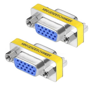 Mini Gender Changer VGA DB 15 Pin HD F/F - Manhattan IADAP 735-15HD